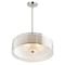 Cwi Lighting Mikayla 5 Light Drum Shade Chandelier With Satin Nickel Finish 5555P22SN - alternate 3